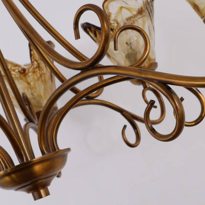 Luxury Glass Chandelier Lighting Fixture