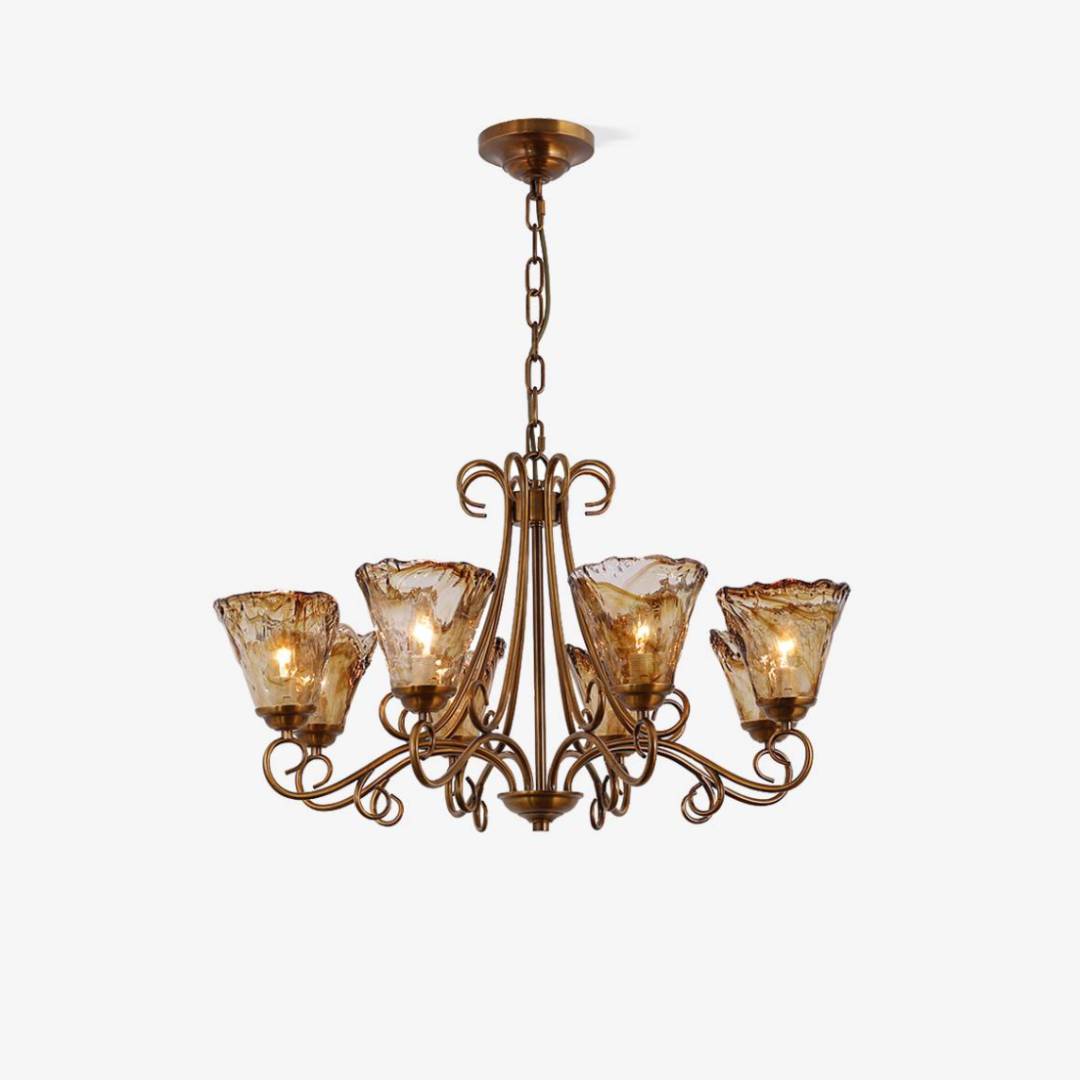 Luxury Glass Chandelier Lighting Fixture