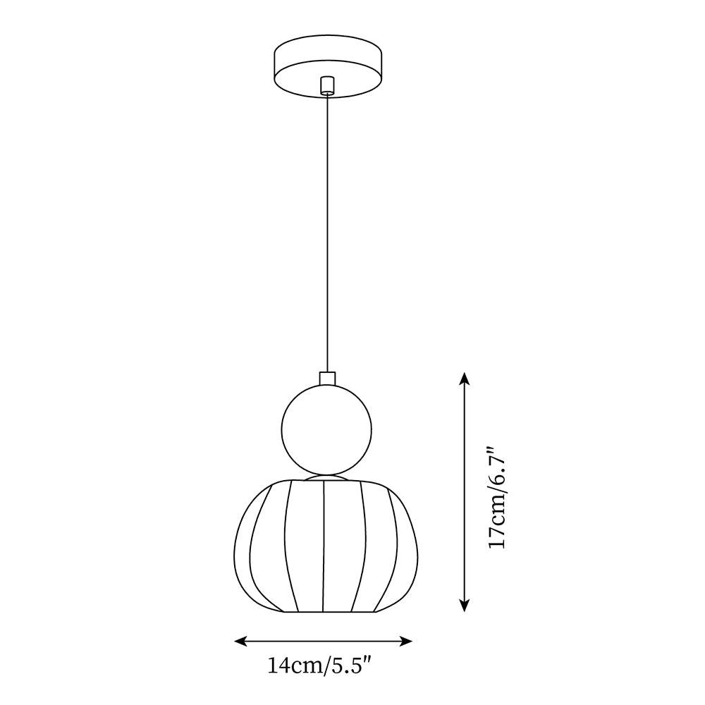 Stylish Ripple Glass Pendant Lighting