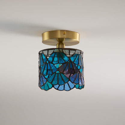 MosaicGlow | Charming Colorful Tiffany Ceiling Light Fixture 5
