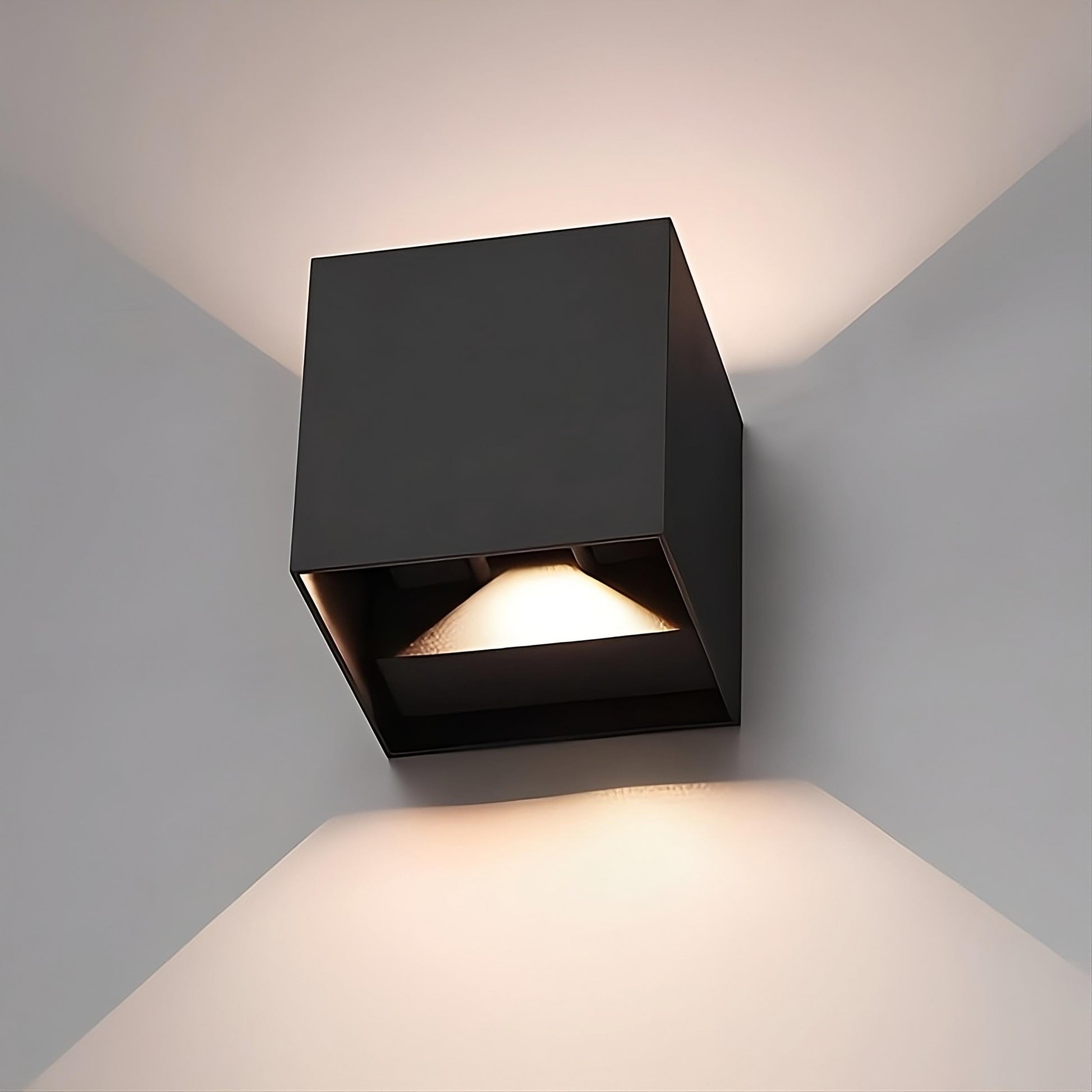 MotionLume – Modern Cube Wall Light with Built-In Motion Sensor 7