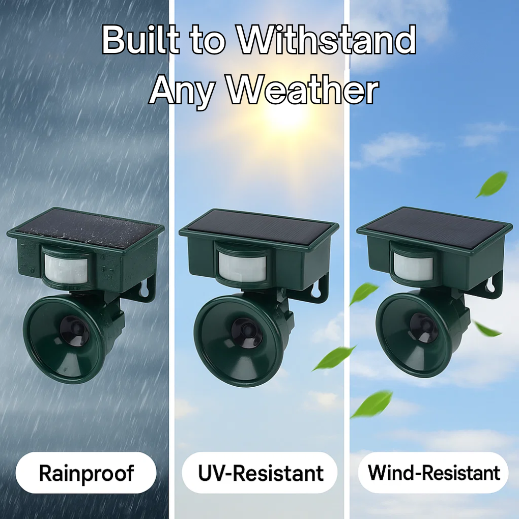 Outdoor Motion Bird Repellent With Sound Scare Device