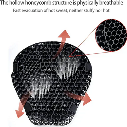 Comfortable Motorcycle Gel Cushion Shock Absorbing Seat Pad