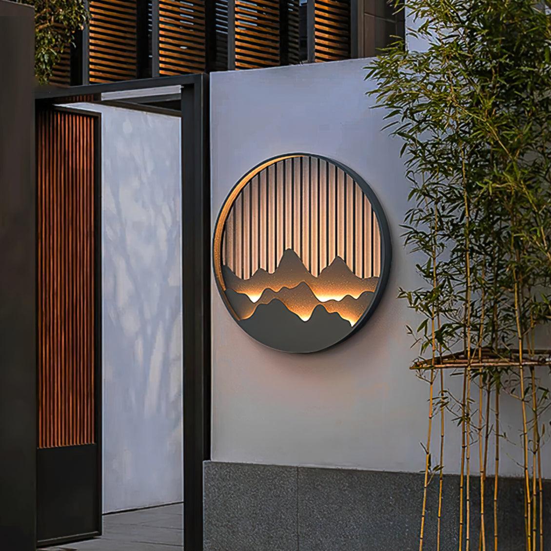 Rustic Outdoor Wall Light With Nature Inspired Design