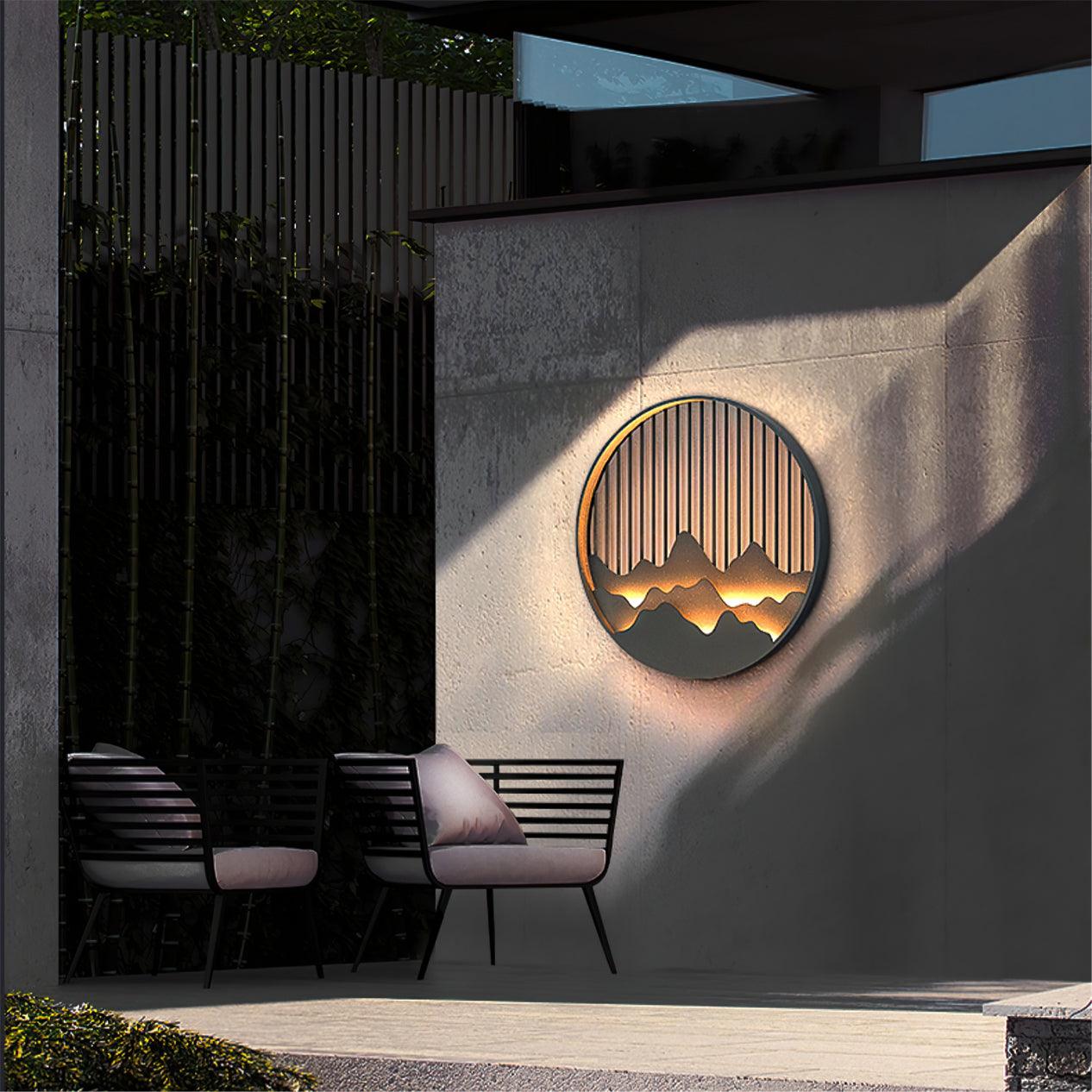 Rustic Outdoor Wall Light With Nature Inspired Design