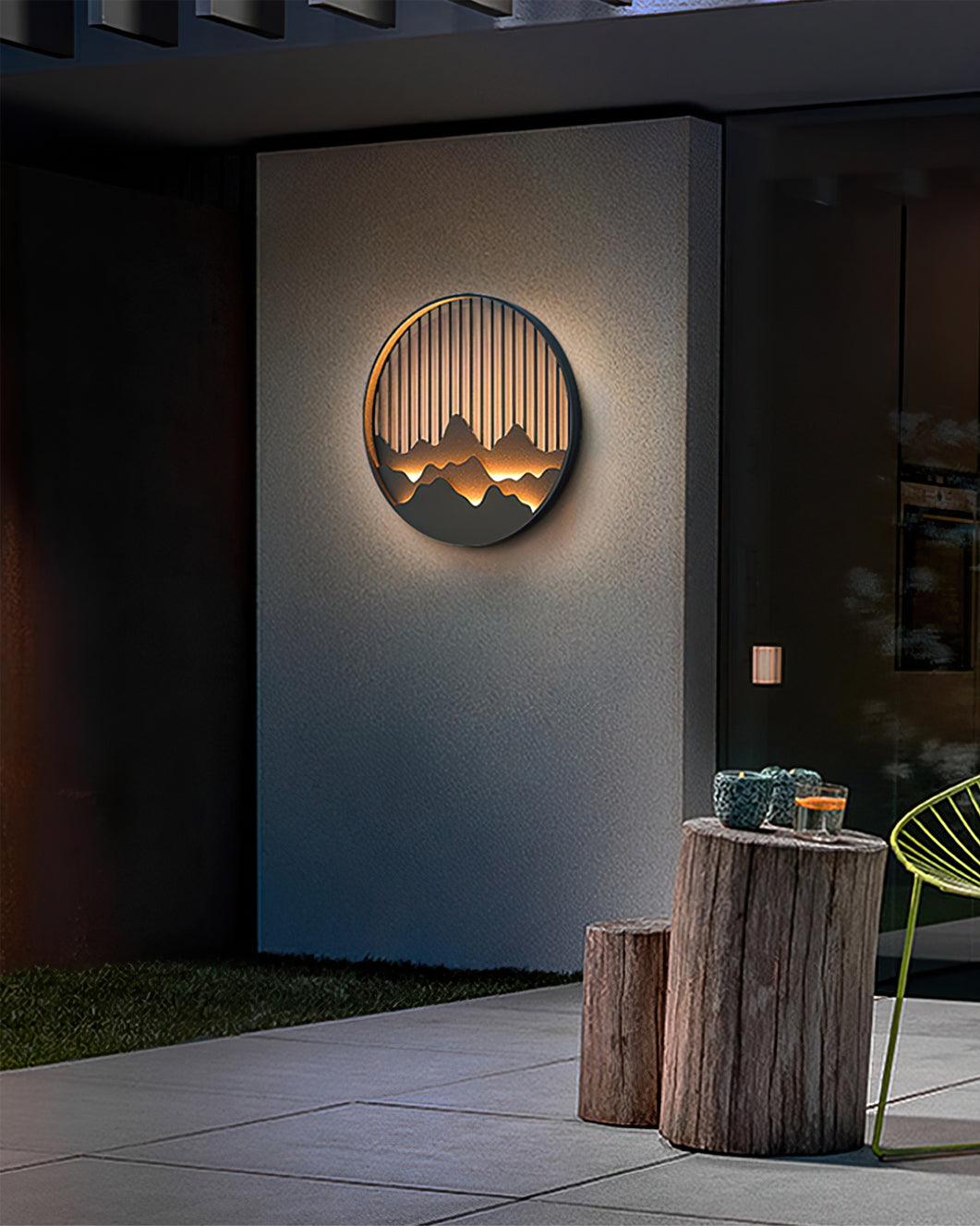 Rustic Outdoor Wall Light With Nature Inspired Design