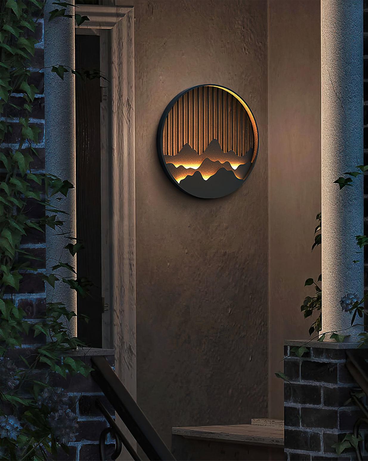 Rustic Outdoor Wall Light With Nature Inspired Design