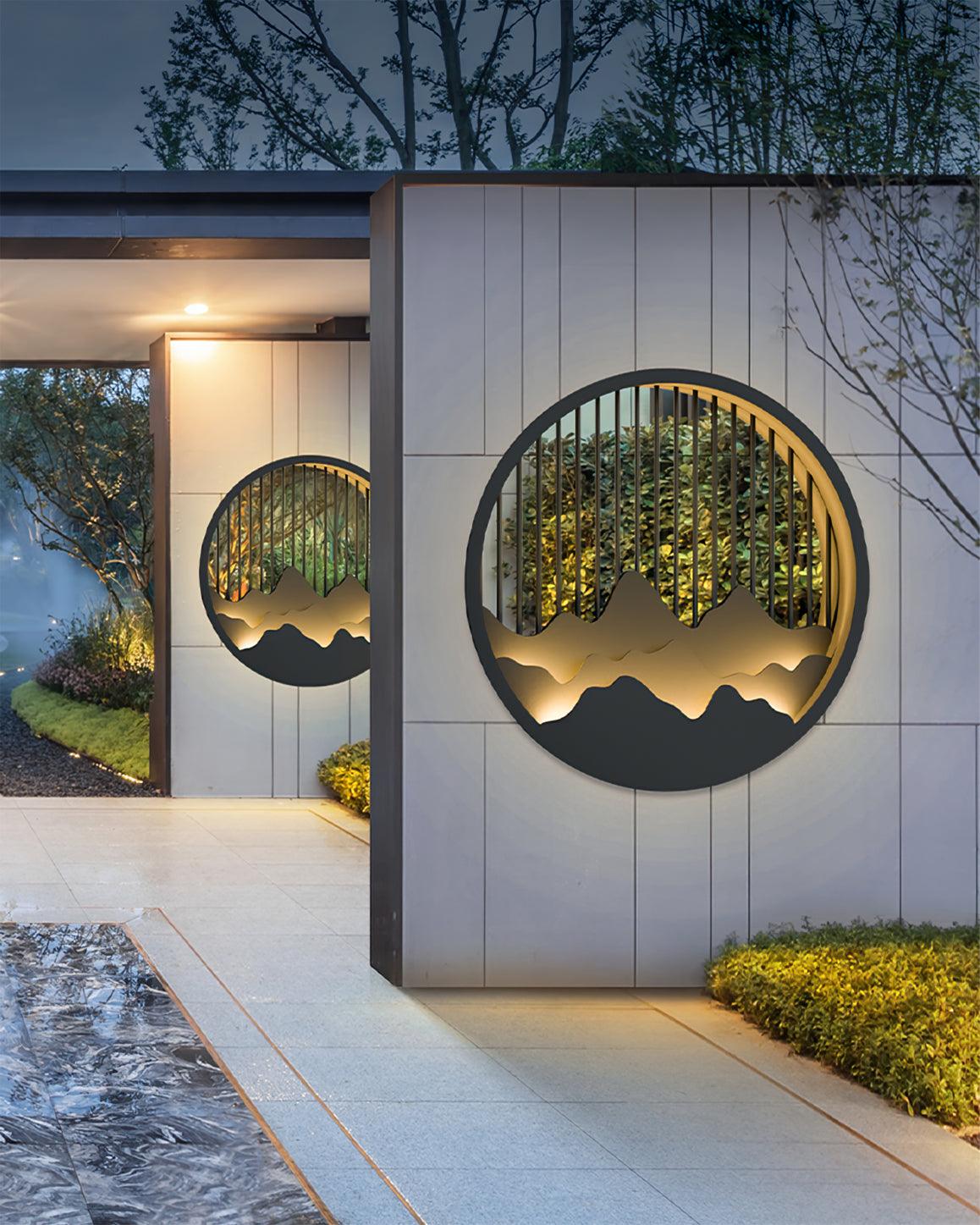 Rustic Outdoor Wall Light With Nature Inspired Design