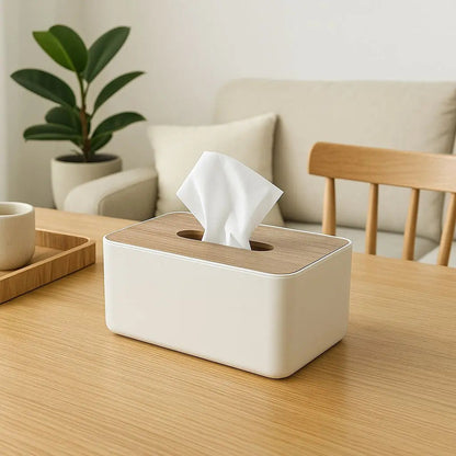 Mova Timber Tissue Box Holder Inovessa