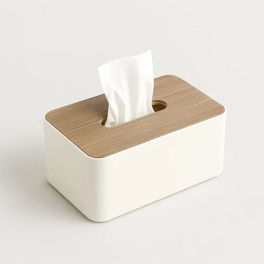 Wooden Tissue Box Storage Holder - Lusomart
