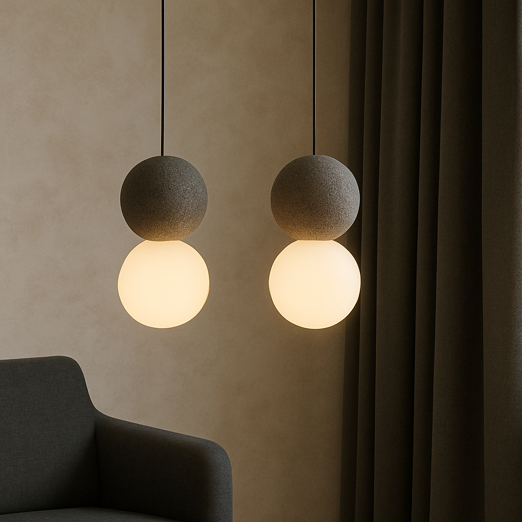 Movia | Elegant Obsidian Glass Pendant Light for Luxury Décor 1