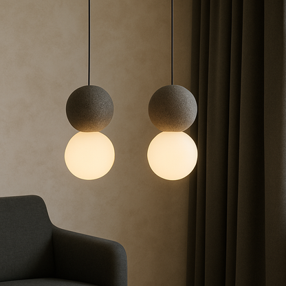 Movia | Elegant Obsidian Glass Pendant Light for Luxury Décor 1