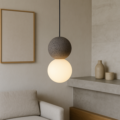 Movia | Elegant Obsidian Glass Pendant Light for Luxury Décor 2