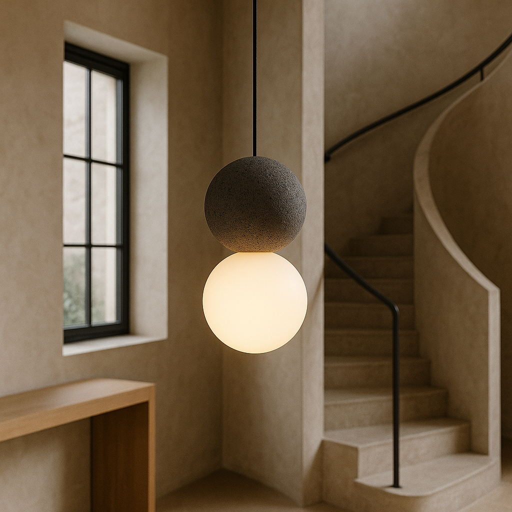 Movia | Elegant Obsidian Glass Pendant Light for Luxury Décor 3