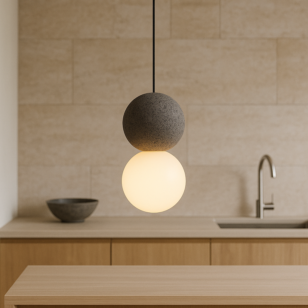 Movia | Elegant Obsidian Glass Pendant Light for Luxury Décor 4