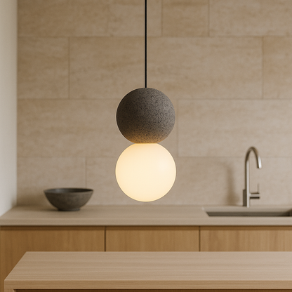 Movia | Elegant Obsidian Glass Pendant Light for Luxury Décor 4