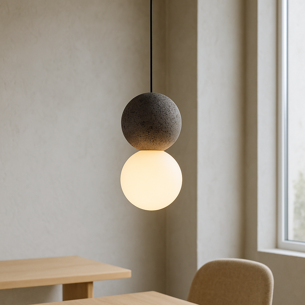 Movia | Elegant Obsidian Glass Pendant Light for Luxury Décor 5