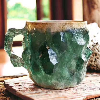Purple Gemstone Ceramic Coffee Mug