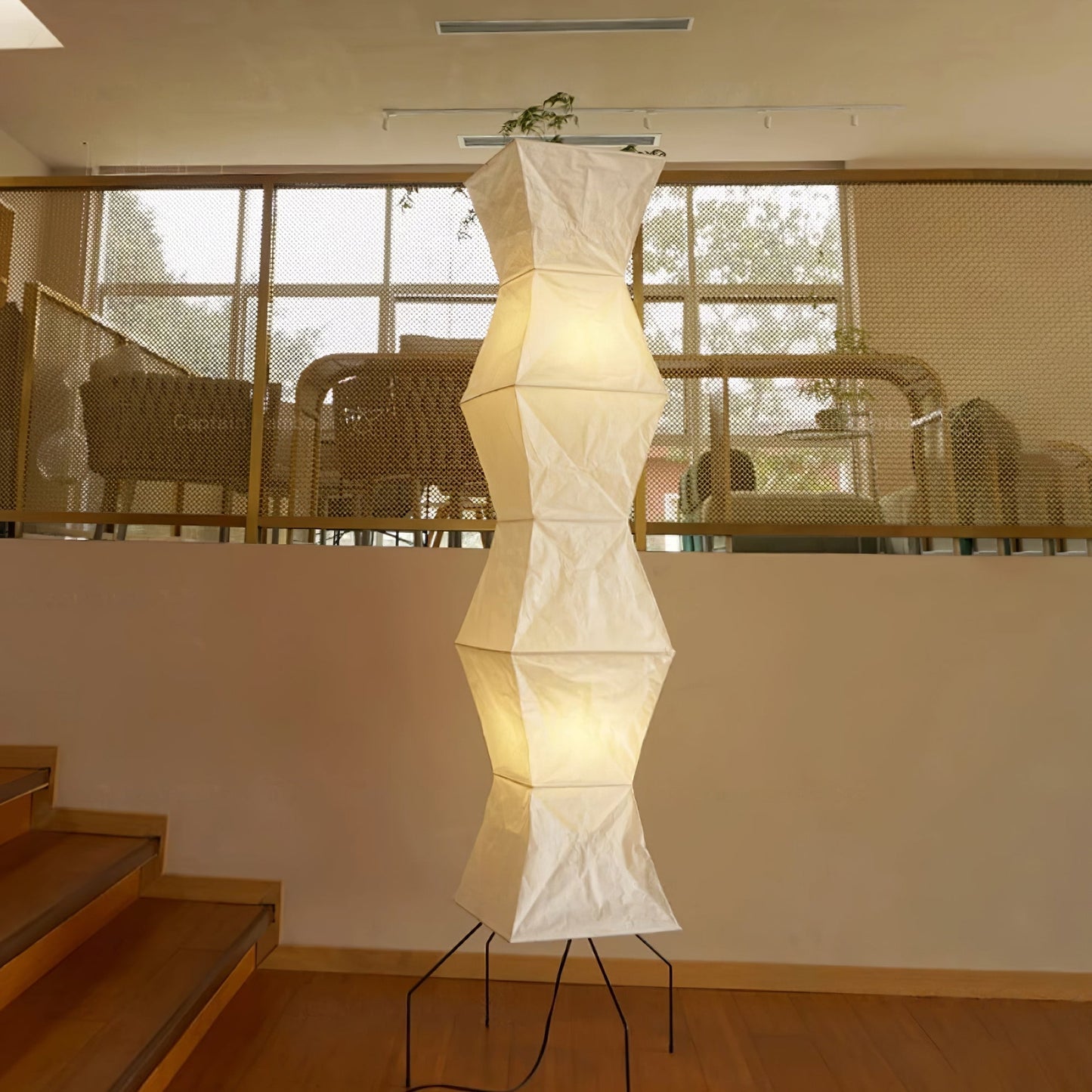 MulberryGlow | Elegant Soft Light Rice Paper Floor Lamp 5