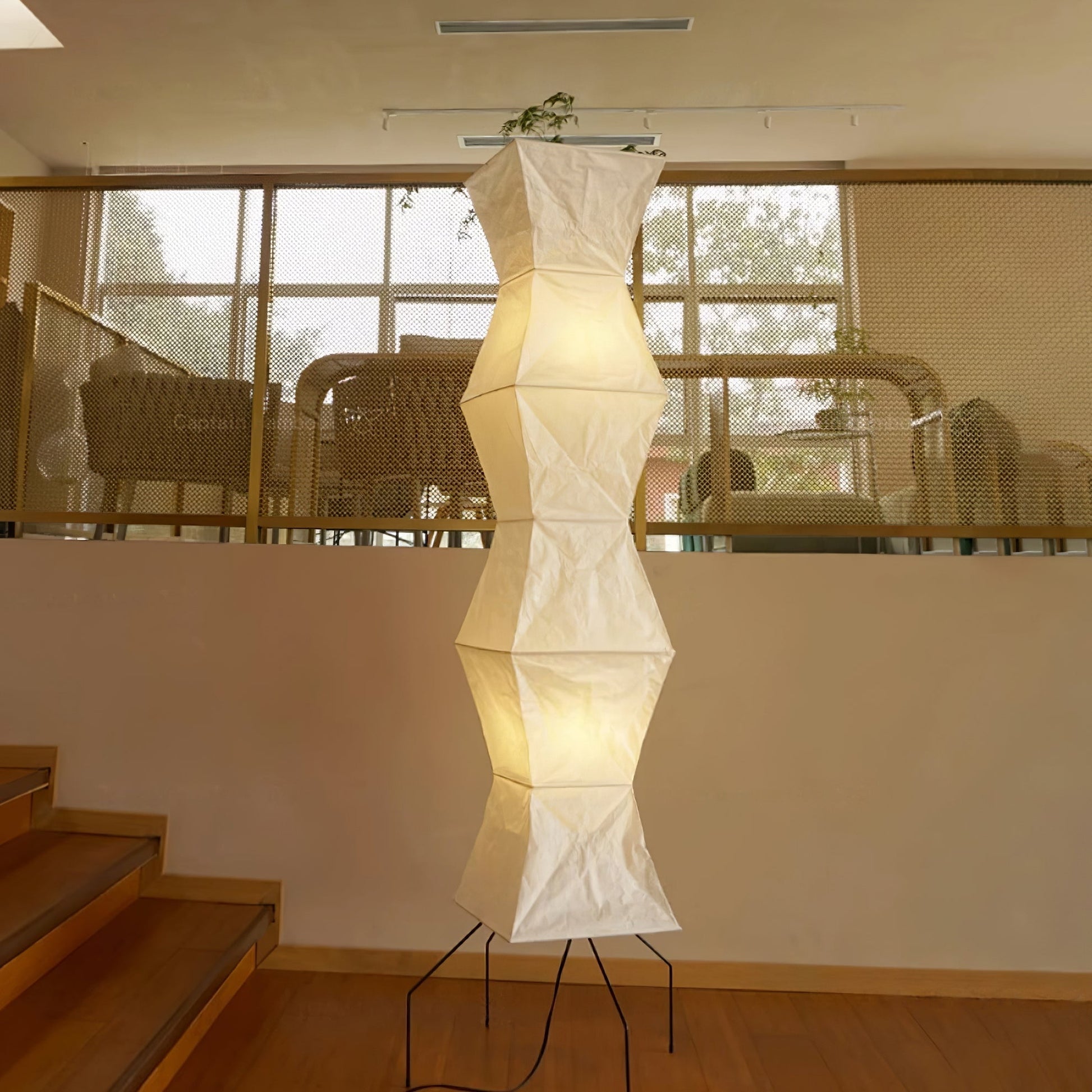 MulberryGlow | Elegant Soft Light Rice Paper Floor Lamp 5
