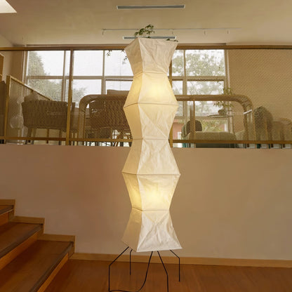 MulberryGlow | Elegant Soft Light Rice Paper Floor Lamp 5