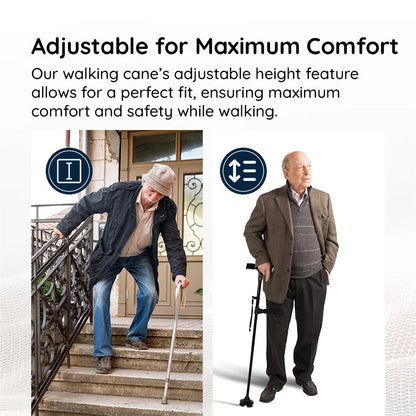 Compact Folding LED Walking Stick
