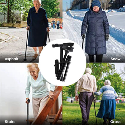 Compact Folding LED Walking Stick
