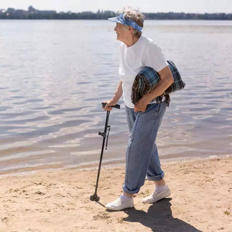 Compact Folding LED Walking Stick