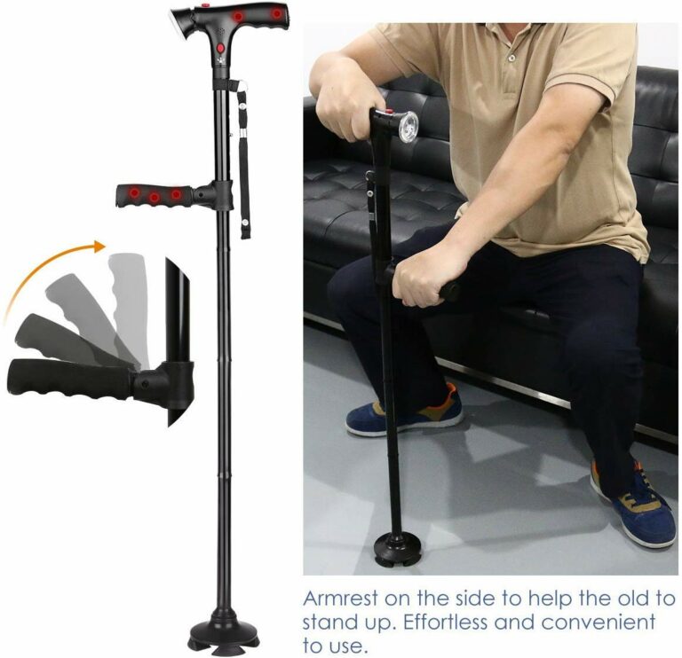 Portable LED Folding Walking Stick for Daily Support