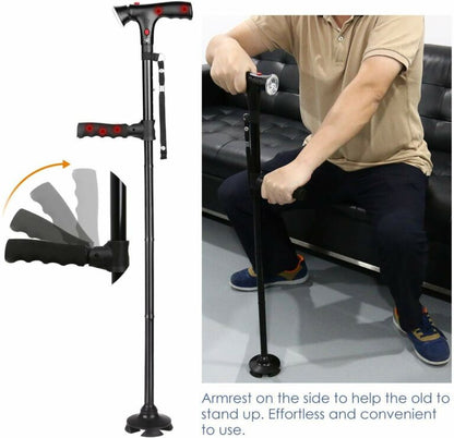 Portable LED Folding Walking Stick for Daily Support