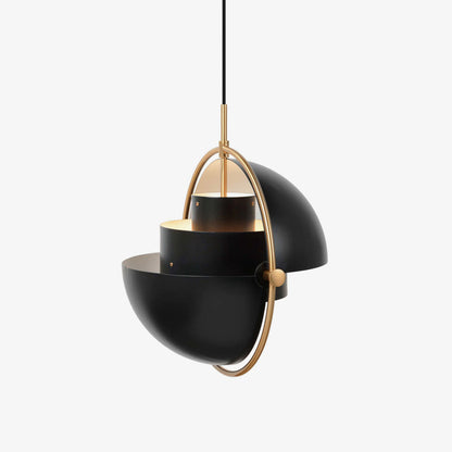 Layered Glass Pendant Light With Nested Shades