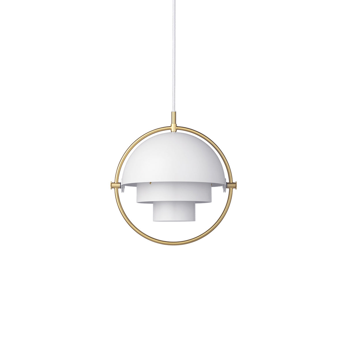 Layered Glass Pendant Light With Nested Shades
