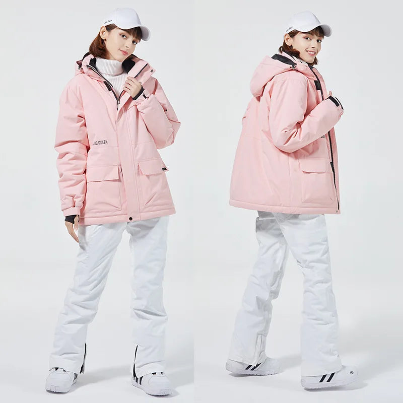 Warm Waterproof Outdoor Insulated Ski Jacket