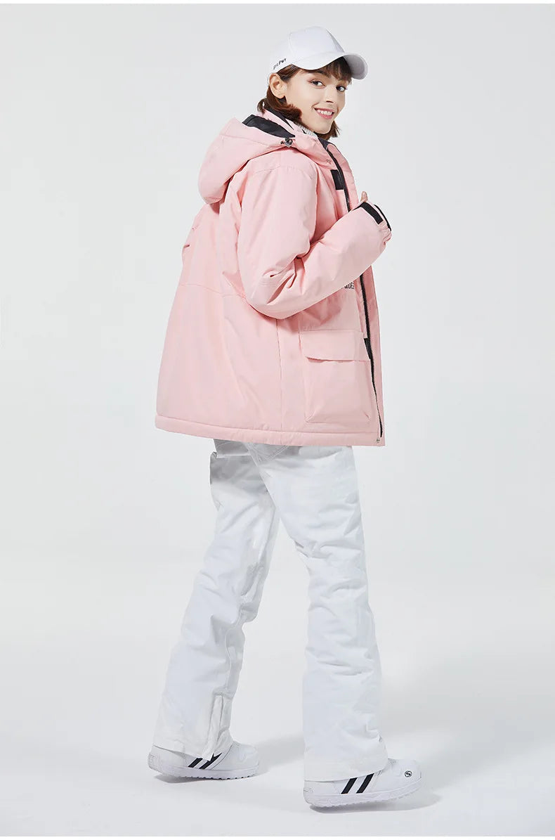 Warm Waterproof Outdoor Insulated Ski Jacket