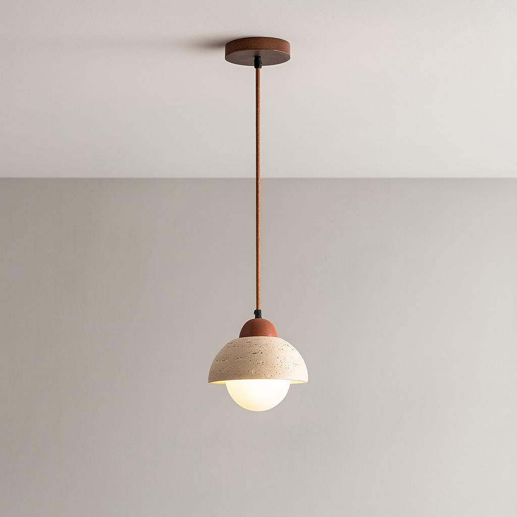 Rustic Brown Hanging Pendant Ceiling Light Fixture