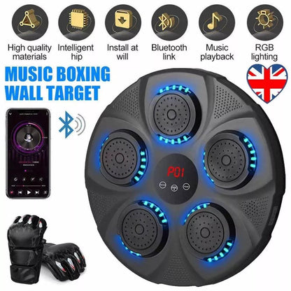 Music Boxing Machine UK - Wall Mounted Music Punching Machine Bluetooth Smart Boxing Workout Indoor React Exercise Machine 10