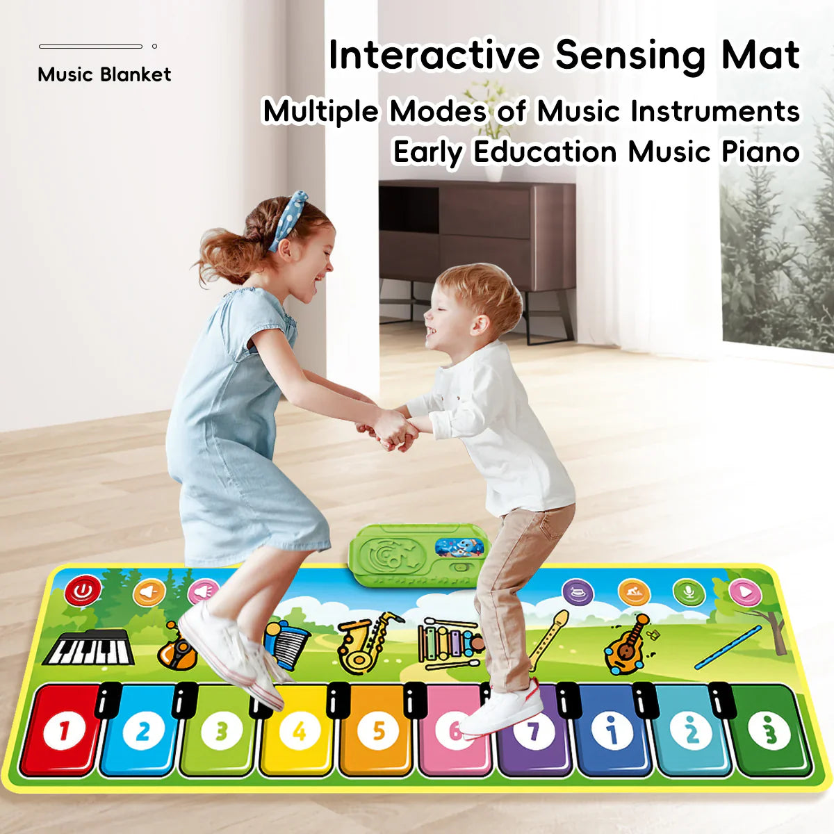 Fun Musical Playmat for Kids and Toddlers - Lusomart