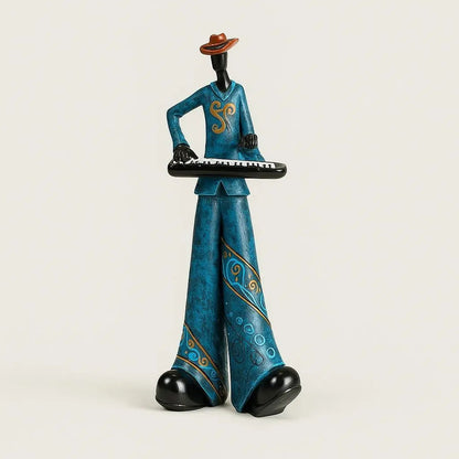 Vintage band figurines featuring detailed craftsmanship ideal for music themed home decoration