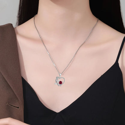Lovely Heart Shaped Necklace for Women Gift Set
