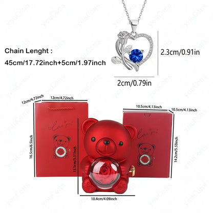 Lovely Heart Shaped Necklace for Women Gift Set