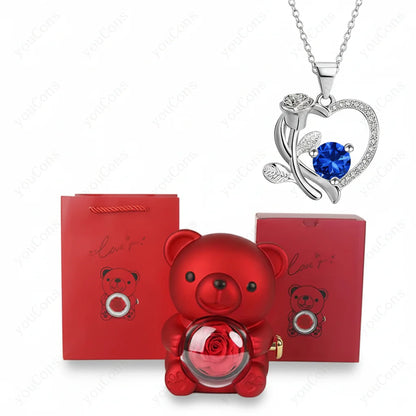 Lovely Heart Shaped Necklace for Women Gift Set