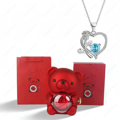 Lovely Heart Shaped Necklace for Women Gift Set