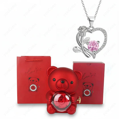 Lovely Heart Shaped Necklace for Women Gift Set