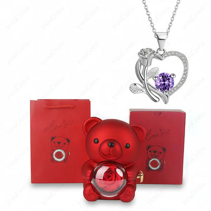 Lovely Heart Shaped Necklace for Women Gift Set