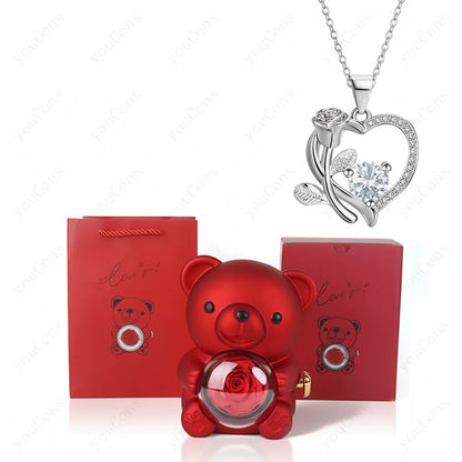 Lovely Heart Shaped Necklace for Women Gift Set