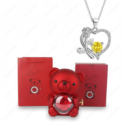 Lovely Heart Shaped Necklace for Women Gift Set