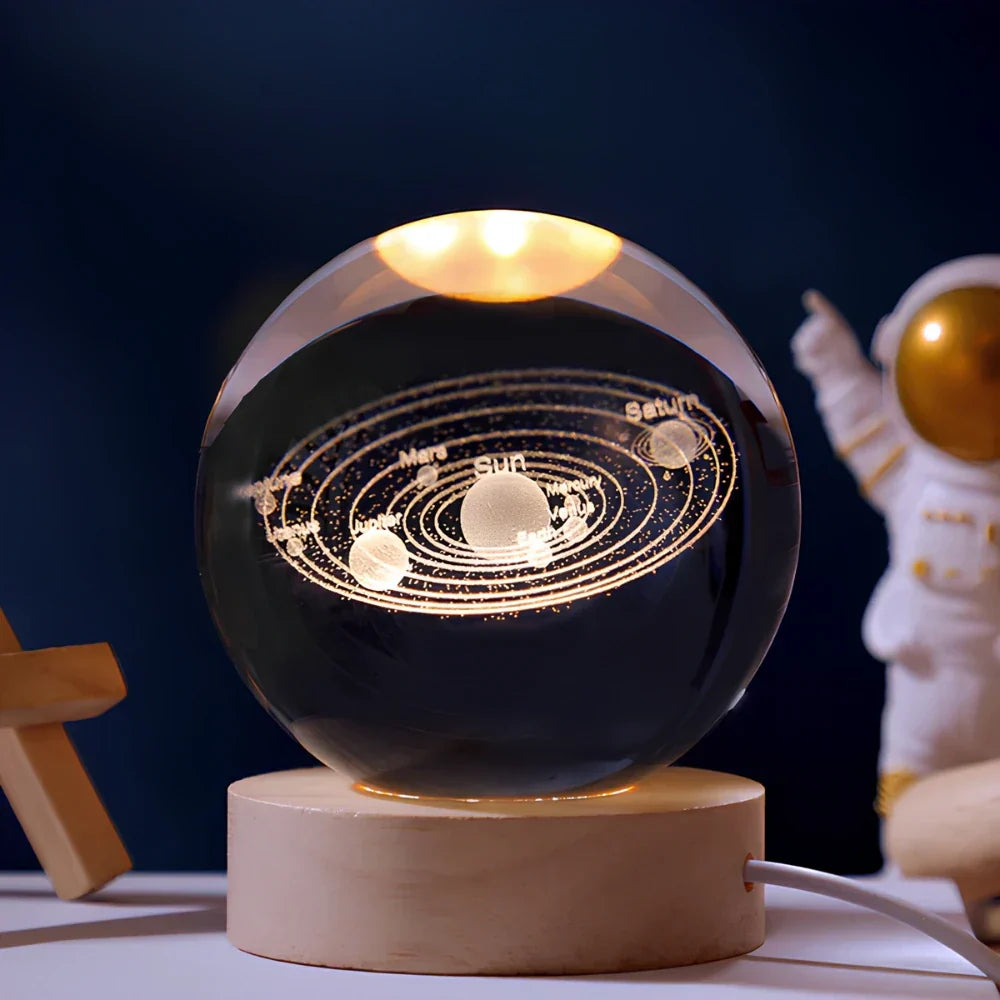 Colorful Globe LED Night Light Table Lamp