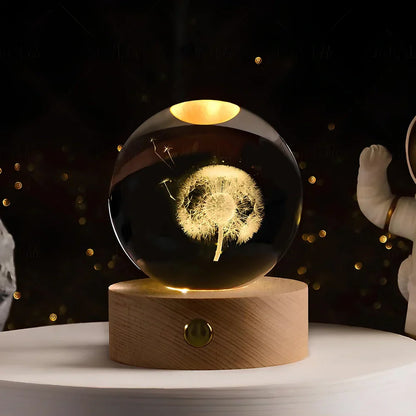 Colorful Globe LED Night Light Table Lamp