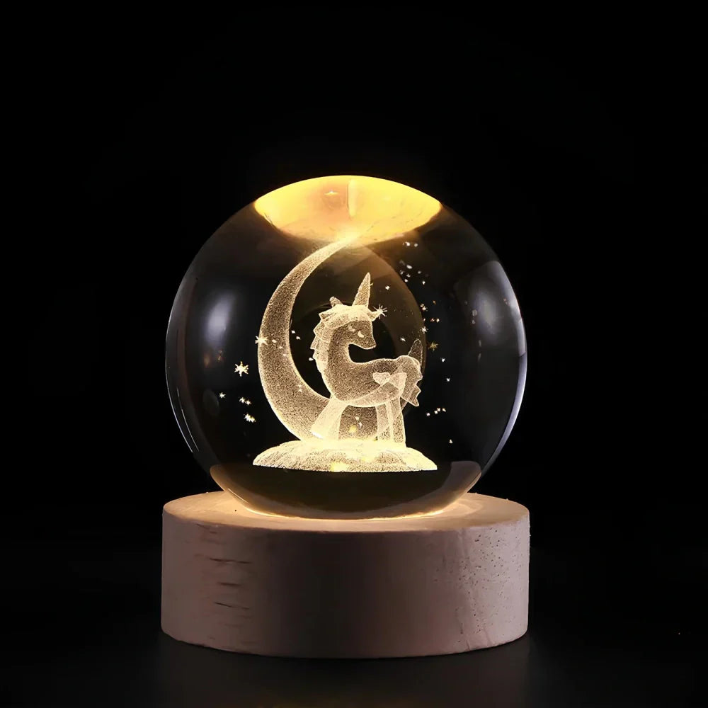 Colorful Globe LED Night Light Table Lamp
