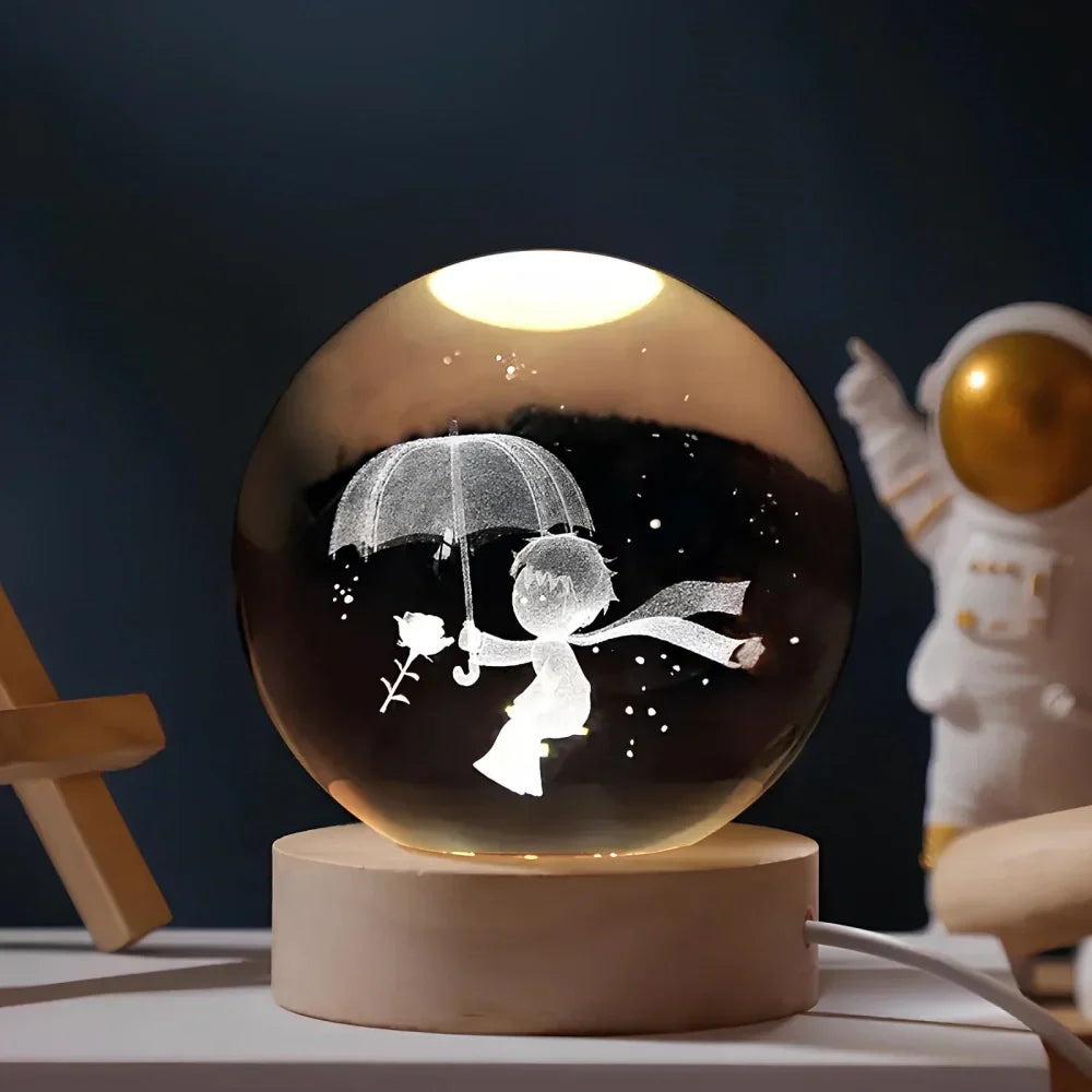 Colorful Globe LED Night Light Table Lamp